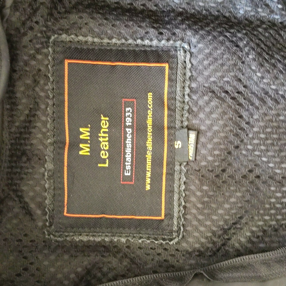 Women's M&M Leather Black Leather Motorcycle Riding Jacket - Picture 5 of 7